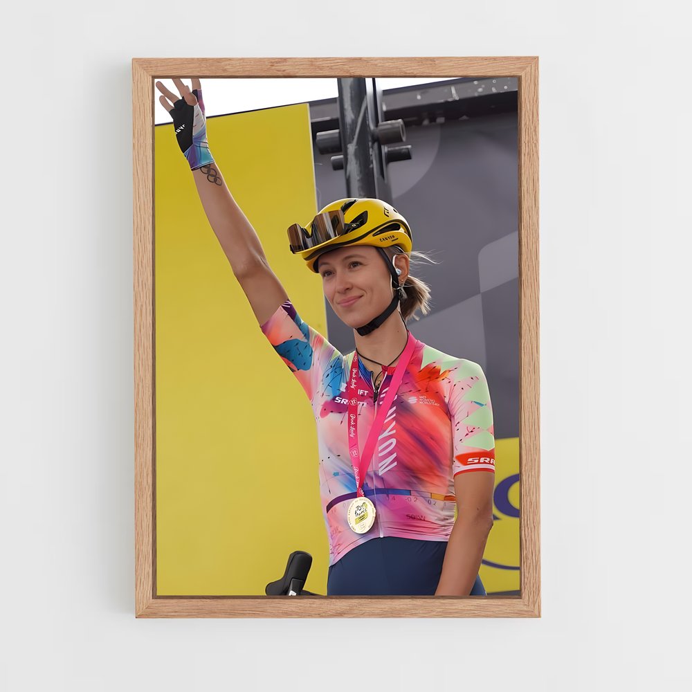 Poster Vague de Couleurs – affiche Cyclisme (vue 4)